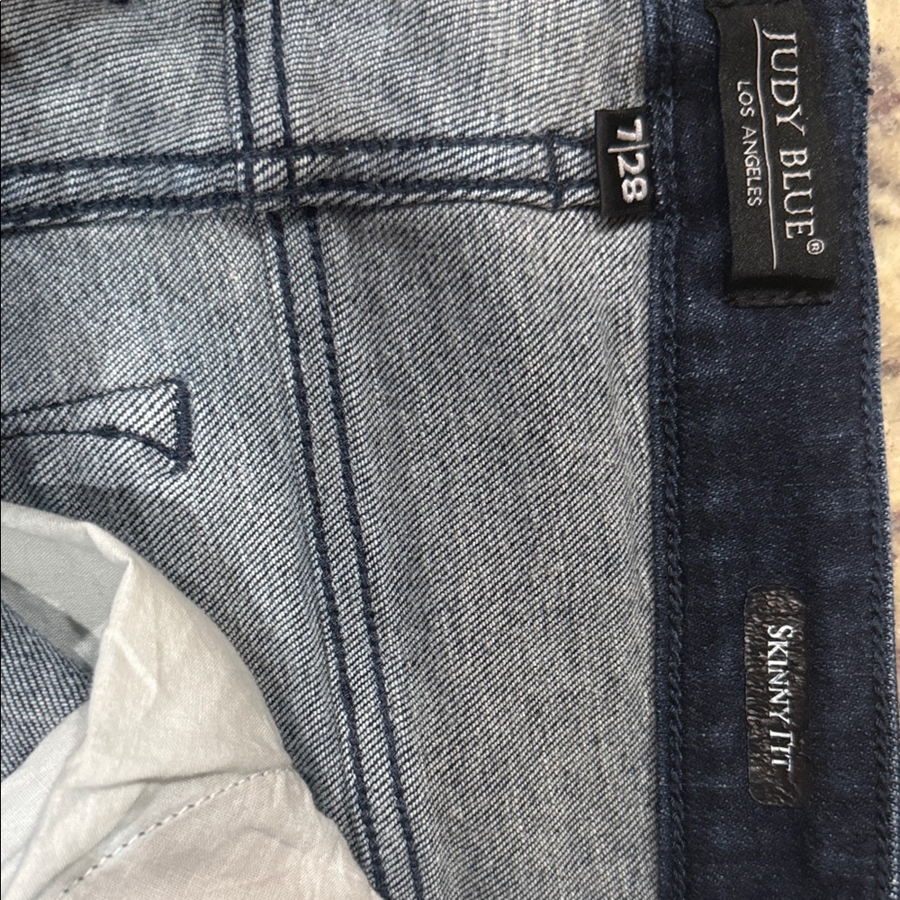 Dark Blue Women's Jeans - Picture 3 of 3